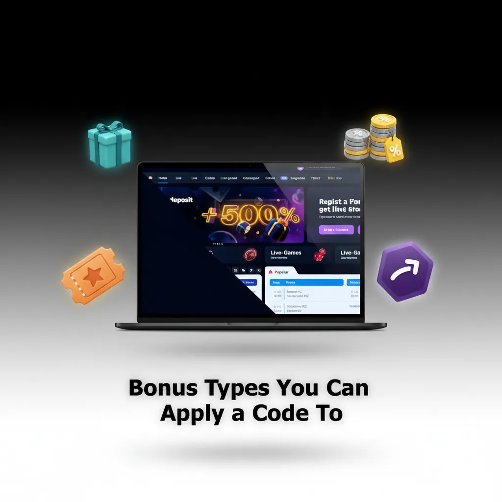List of casino and sportsbook bonus types for promo codes: welcome, free spins, reload, cashback, free bet, acca/odds boosts.