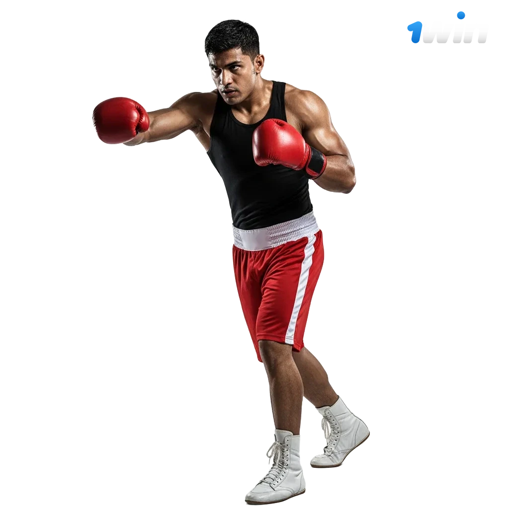 1win India banner with cricket, football and casino icons, 500% welcome bonus up to ₹75,000, Android app, secure payments.