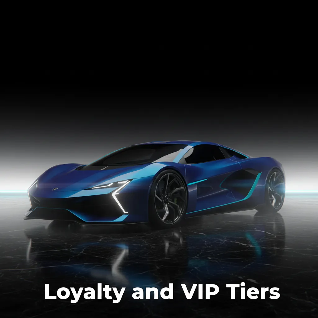 Loyalty and VIP tiers ladder from Bronze to Diamond with points, cashback, and casino/sports icons