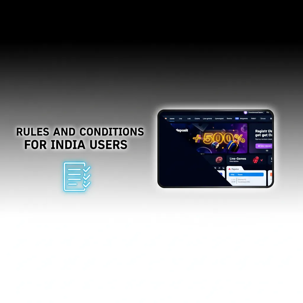 Rules for India users: 18+ betting, one account per person/device, KYC before withdrawals, bonus wagering, activity reviews.