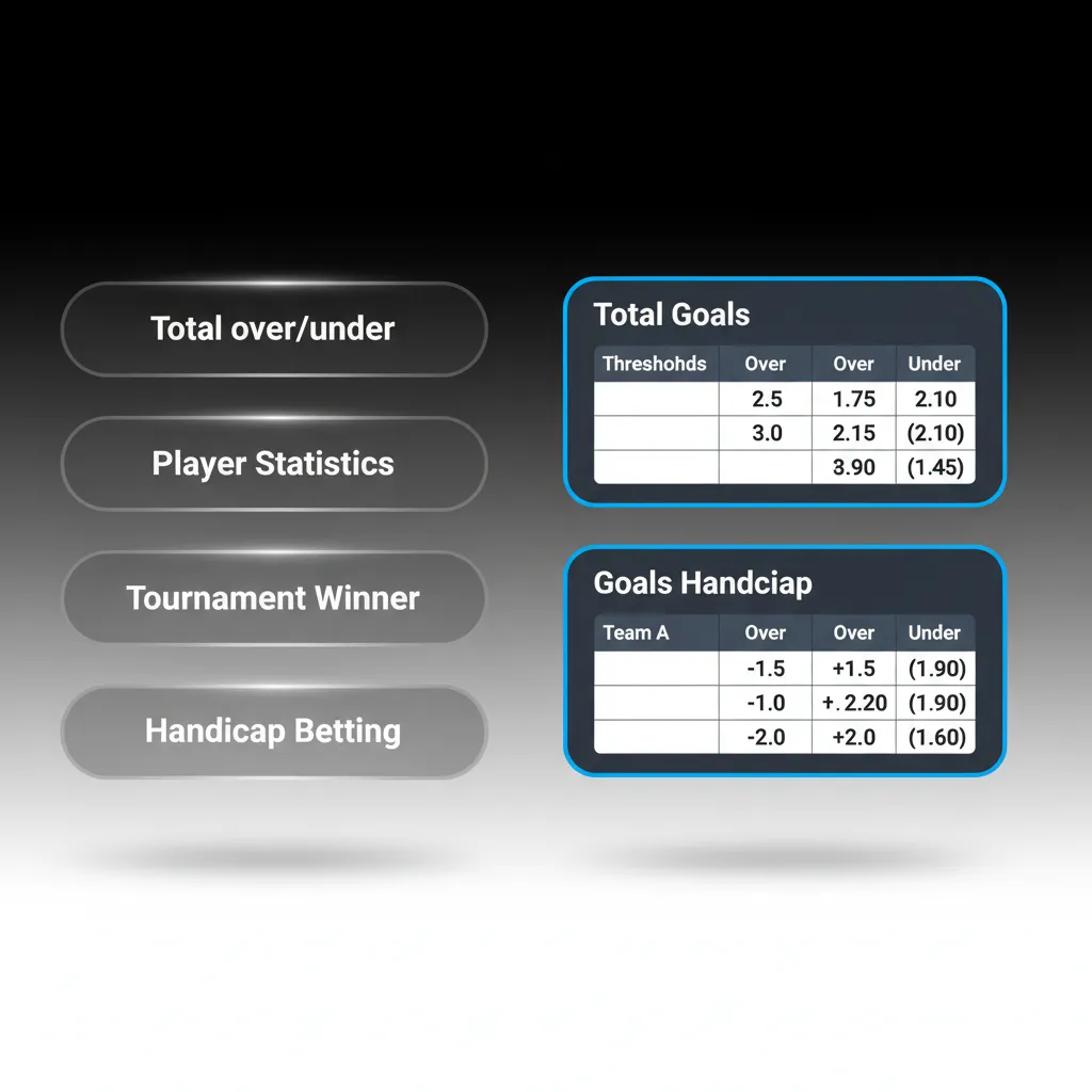 Infographic showing bet types: Single, Express (Accumulator), and System, with guidance on risk, payout, and mixing bets.