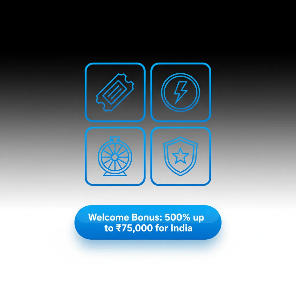 Welcome Bonus for India: 500% up to ₹75,000. Use on casino or sports. New users sign up and deposit. Terms apply.