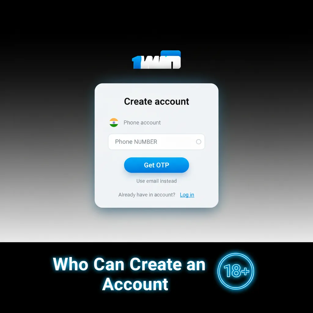 Who can create a 1win account: 18+, real ID, contact, one account per person/household/IP/device, accept Terms & Privacy.