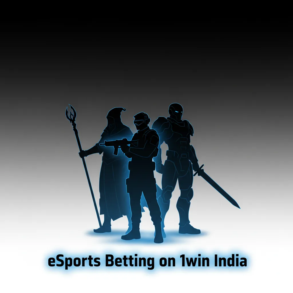 1win India eSports betting screen showing Dota 2, CS2, LoL, Valorant markets and props with live odds, streams, and stats.