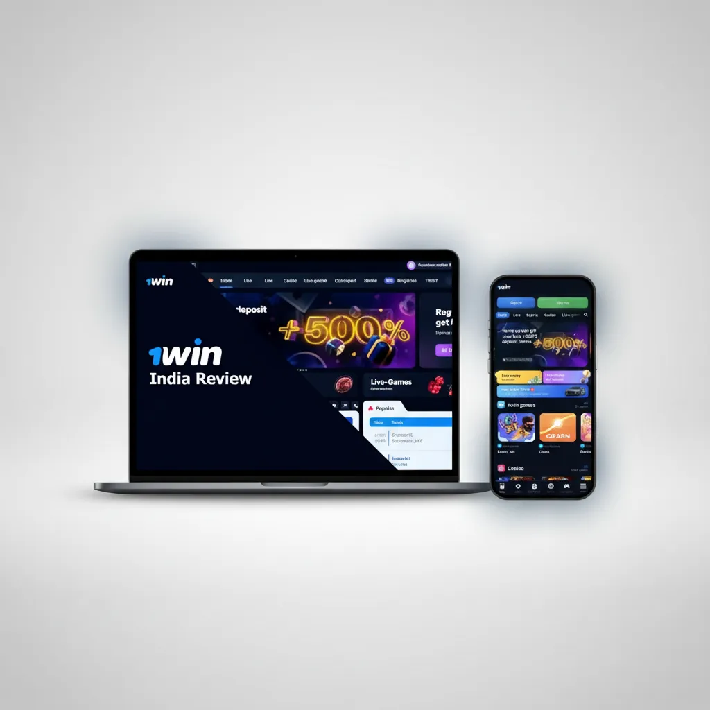 1win site UI with tabs: Sports, Live, Esports, Casino, Promotions, Support; deposit, account, language links for quick access
