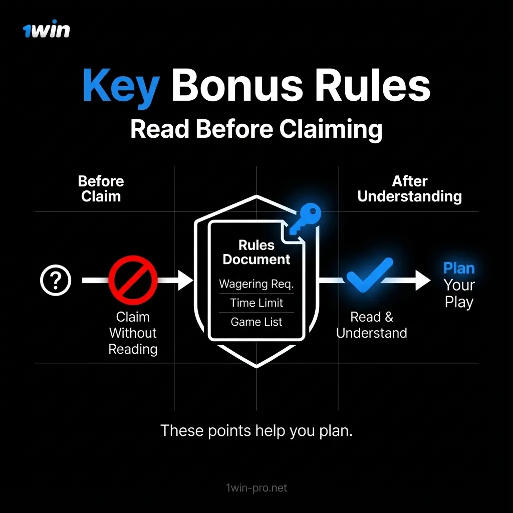 Key terms for 1Win bonuses in India - age, KYC, turnover, and max bet limits
