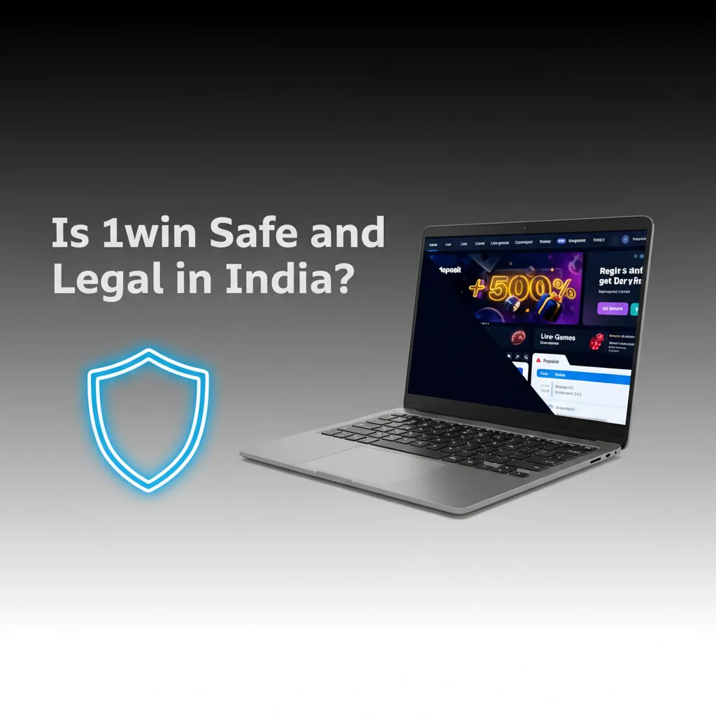 Infographic on 1win safety and legality in India: Curaçao licence, AML/KYC, privacy; availability varies by state law.