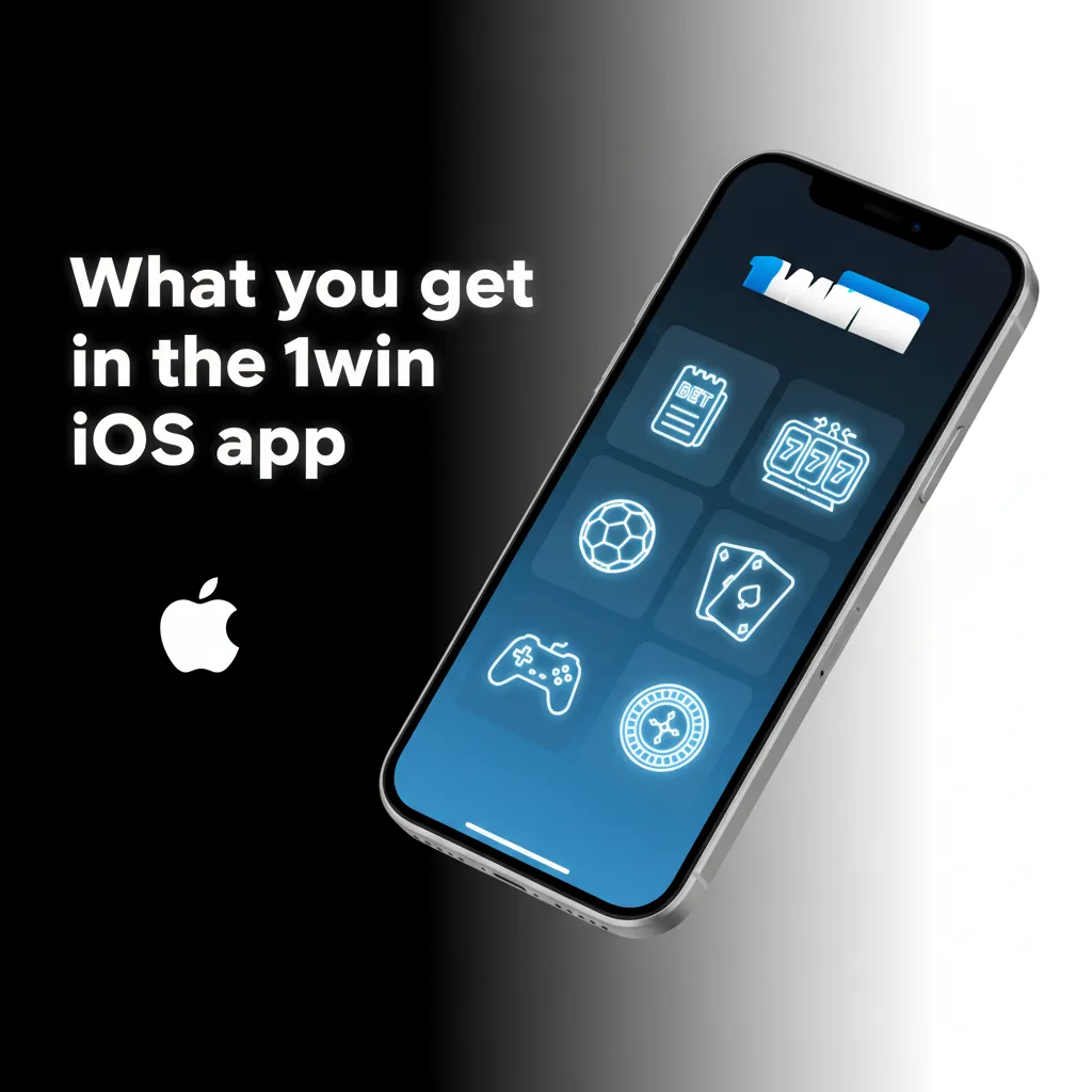 1win iOS app on iPhone and iPad showing live betting, casino, payments and support; requires iOS 12+, ~200MB.