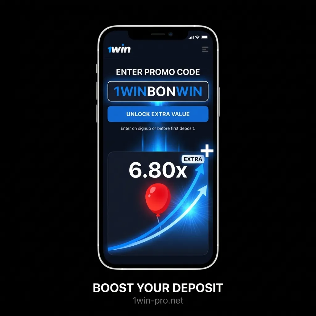 Use promo code 1WINBONWIN for extra value on Balloon game at 1win India