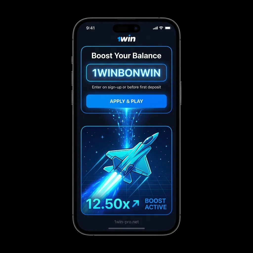 Boost your JetX balance with promo code 1WINBONWIN on 1win India