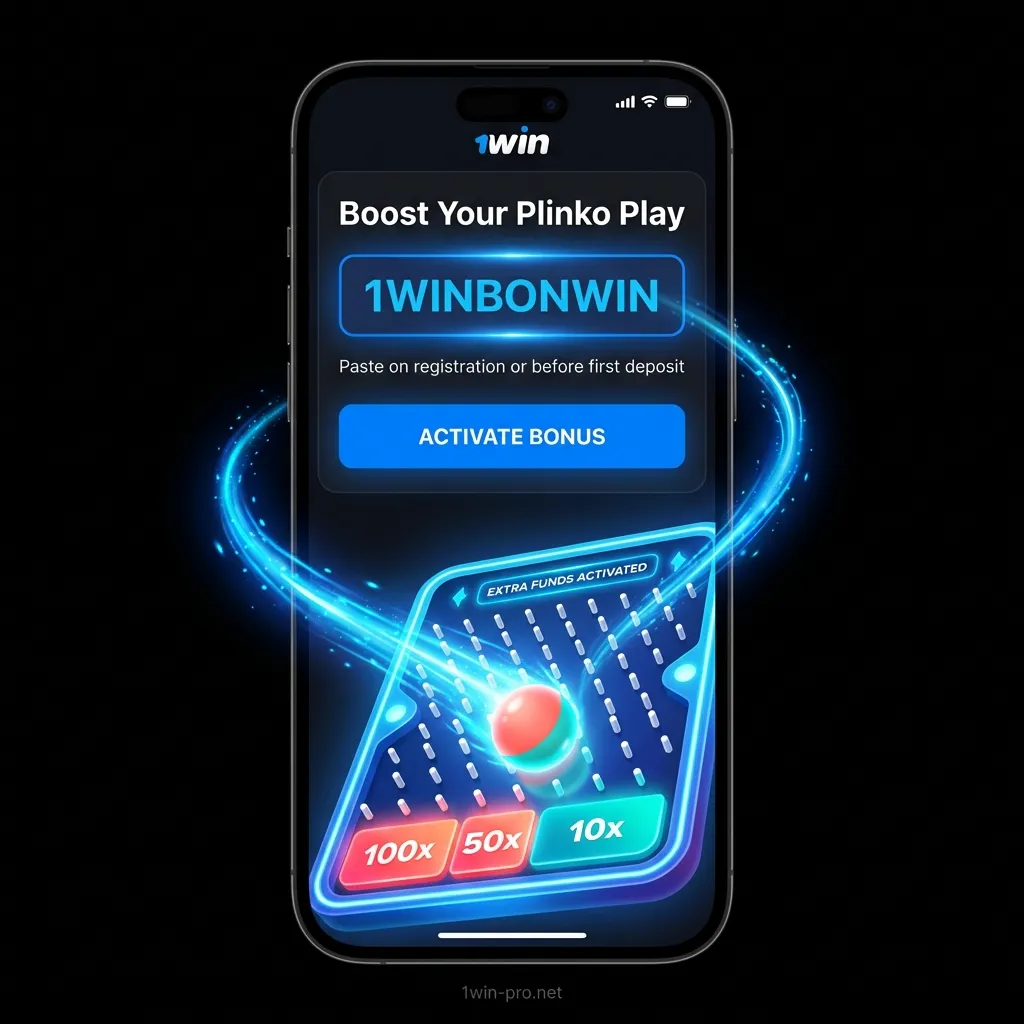 How to use promo code 1WINBONWIN for extra bonuses on Plinko at 1win
