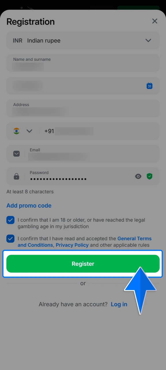 Submit your registration form to instantly activate your account and start exploring the 1win sportsbook and casino.