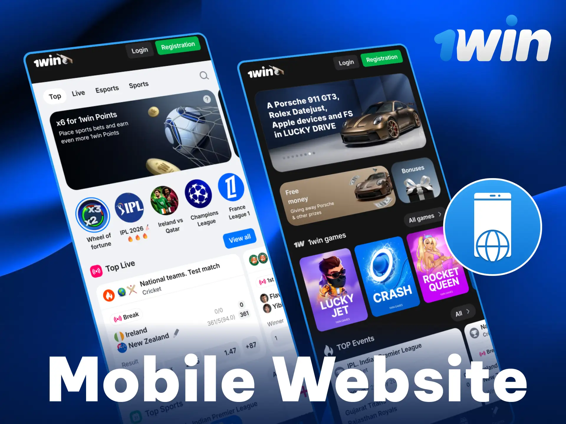 Try the 1win mobile website version optimized for all devices.
