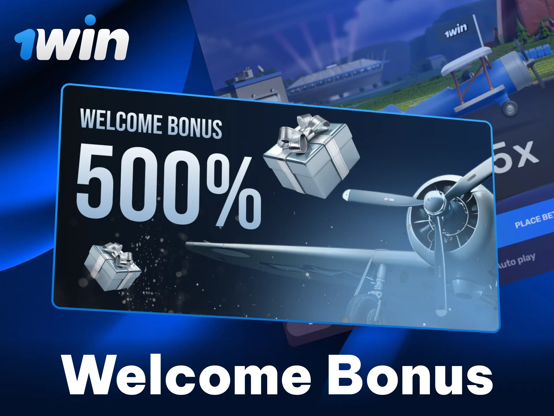 Get a 500% bonus for playing at 1win Casino.
