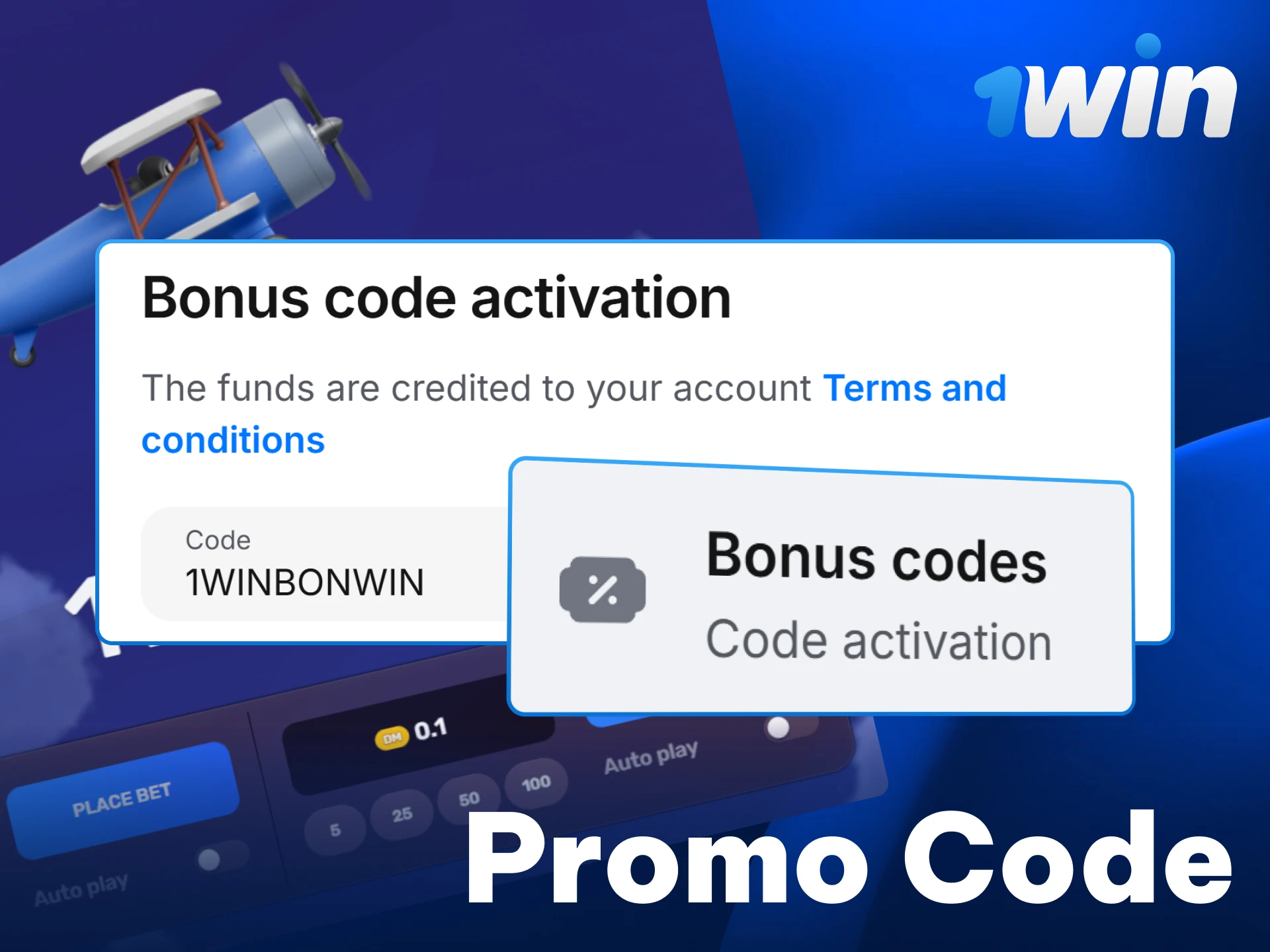 Use an exclusive promo code to boost your deposit on 1win.